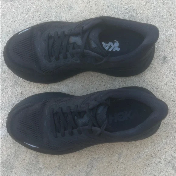 HOKA ONE ONE Women's Bondi 9 Black Sneakers Size 7 - Picture 4 of 8